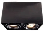 Deko-Light Deckenleuchte MONA II, 50W, 2x GU10, 220-240V, IP20, schwarz D-348005