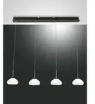 Fabas Luce LED Pendelleuchte ARABELLA 1, 4-flammig, Leiste, 32W 3000K 3020lm,