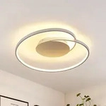 Deckenleuchte Lucande, Enesa, dimmbar, Metallisch, f&uuml;r Schlafzimmer, Metall, Modern
