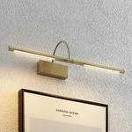 Wandleuchte Lucande, Fehmke, Bronze / Altmessing, f&uuml;r Wohnzimmer, Aluminium, Antik -