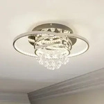 Deckenleuchte Lucande, Keely, dimmbar, Metallisch, f&uuml;r Wohnzimmer, Metall, Modern -