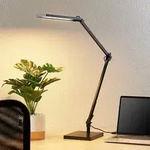 Tischleuchte Lindby, Antisa, dimmbar, Schwarz, f&uuml;r Arbeitszimmer / B&uuml;ro,