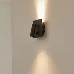 Wandleuchte Lucande, Magya, Schwarz, f&uuml;r Wohnzimmer, Aluminium, Modern - 14 - 14