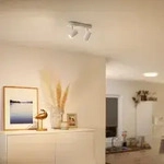Deckenleuchte WiZ, Imageo, dimmbar, Wei&szlig;, f&uuml;r Wohnzimmer, Aluminium, Modern -...