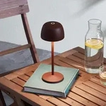 Au&szlig;enleuchte Lindby, Arietty, dimmbar, Braun / Rost, f&uuml;r Wohnzimmer, Aluminium,