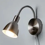 Wandleuchte Lindby, AMREI, dimmbar, Metallisch, f&uuml;r Wohnzimmer, Metall, Modern - 42