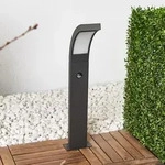 Au&szlig;enleuchte Lucande, Juvia, Schwarz, f&uuml;r Balkon, Aluminium, Modern - 12.4 - 60