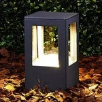Au&szlig;enleuchte Lucande, Nicola, Schwarz, f&uuml;r Terrasse, Aluminium, Modern - 10.8 -