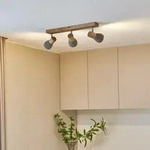 Deckenleuchte Lindby, Filiz, dimmbar, Grau, f&uuml;r Schlafzimmer, Beton, Skandinavisch -