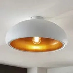 Deckenleuchte Lindby, Gerwina, dimmbar, Wei&szlig;, f&uuml;r Wohnzimmer, Metall, Modern - 17.4