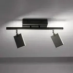 Deckenleuchte PURE, Mira, dimmbar, Schwarz, f&uuml;r Wohnzimmer, Metall, Modern -...