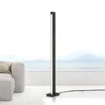 Stehleuchte PURE, Pure Lines Floor, dimmbar, Schwarz, f&uuml;r Wohnzimmer, Metall, Modern