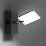 Wandleuchte PURE, Mira, dimmbar, Schwarz, f&uuml;r Wohnzimmer, Metall, Modern