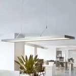 Pendelleuchte Arcchio, Dorean, dimmbar, Grau, f&uuml;r Arbeitszimmer / B&uuml;ro, Metall,