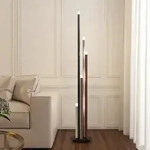 Stehleuchte Lucande, Stoika, dimmbar, Multicolor, f&uuml;r Wohnzimmer, Metall, Modern -