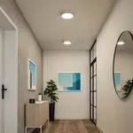 Deckenleuchte Paulmann, Malik, dimmbar, Wei&szlig;, f&uuml;r Wohnzimmer, Kunststoff, Modern -