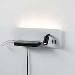 Wandleuchte Paulmann, Serra, dimmbar, Schwarz, f&uuml;r Schlafzimmer, Messing, Modern -