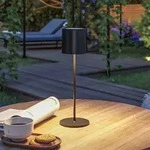 Au&szlig;enleuchte Paulmann, Tuni, dimmbar, Schwarz, f&uuml;r Wohnzimmer, Kunststoff, Modern -
