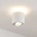 Deckenleuchte Arcchio, Walisa, dimmbar, Wei&szlig;, f&uuml;r Wohnzimmer, Aluminium, Modern -