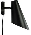 Wandleuchte Dyberg Larsen, Cale, dimmbar, Schwarz, f&uuml;r Wohnzimmer, Metall,
