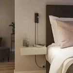 Wandleuchte Paulmann, Hulda USB, dimmbar, Schwarz, f&uuml;r Schlafzimmer, Metall, Modern
