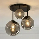 Deckenleuchte Lindby, Teeja, dimmbar, Grau, f&uuml;r Wohnzimmer, Glas, Modern - 44