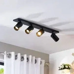 Deckenleuchte Arcchio, Brinja, dimmbar, Schwarz, f&uuml;r Wohnzimmer, Aluminium,...