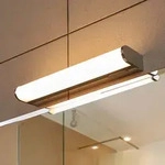Wandleuchte Lindby, Jesko, dimmbar, Metallisch, f&uuml;r Badezimmer, Kunststoff,...