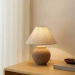 Tischleuchte Lucande, Thalorin, Braun / Rost, f&uuml;r Wohnzimmer, Keramik,...