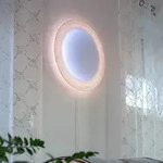 Wandleuchte Ingo Maurer, MOODMOON, dimmbar, Wei&szlig;, f&uuml;r Wohnzimmer, Papier / Karton,