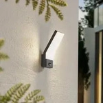 Au&szlig;enleuchte Lindby, Korvik, Schwarz, f&uuml;r Terrasse, Aluminium, Modern - 8.2 - 26.4