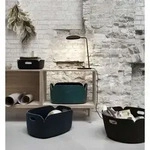 Aufbewahrung Muuto, Gr&uuml;n, Stoff / Textil - 48 - 35 - 23