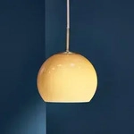 Pendelleuchte FRANDSEN, Ball, dimmbar, Beige, f&uuml;r Wohnzimmer, Glas, Design - 15