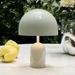 Au&szlig;enleuchte Tom Dixon, BELL PORTABLE, dimmbar, Grau, f&uuml;r Wohnzimmer, Kunststoff,