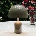 Au&szlig;enleuchte Tom Dixon, BELL PORTABLE, dimmbar, Grau, f&uuml;r Wohnzimmer, Kunststoff,