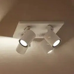 Deckenleuchte Philips Hue, Argenta, dimmbar, Wei&szlig;, f&uuml;r Wohnzimmer, Metall, Modern -