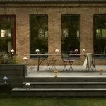Au&szlig;enleuchte Louis Poulsen, Panthella 160, dimmbar, Metallisch, f&uuml;r Balkon,