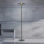 Stehleuchte PURE, Vitrum, dimmbar, Grau, f&uuml;r Wohnzimmer, Aluminium, Modern -...