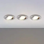 Spotlight Lindby, Andrej, Metallisch, f&uuml;r Wohnzimmer, Kunststoff, Modern - 2.8
