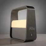 Tischleuchte PURE, PURE Go, dimmbar, Grau, f&uuml;r Wohnzimmer, Aluminium, Modern -...