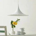 Pendelleuchte GUBI, Semi, dimmbar, Wei&szlig;, f&uuml;r Wohnzimmer, Metall, Design - 23.5