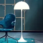 Stehleuchte Louis Poulsen, Panthella, Wei&szlig;, f&uuml;r Wohnzimmer, Kunststoff, Design -