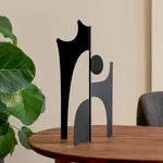 Zubeh&ouml;r ferm LIVING, Contour Piece, Schwarz, Metall - 20 - 42.7