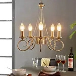 Modern Kronleuchter Lindby, Marnia, dimmbar, Bronze / Altmessing, f&uuml;r...