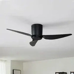 Aulo Deckenventilator &Oslash; 123 cm schwarz leise DC - Lindby Lindby, Aulo, Schwarz, f&uuml;r