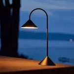 Au&szlig;enleuchte FRANDSEN, Grasp, dimmbar, Schwarz, f&uuml;r Balkon, Metall, Design -...
