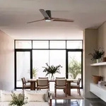 Heywood L LED-Deckenventilator schwarz/holz DC leise - Faro FARO BARCELONA,...