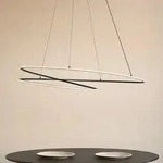 Pendelleuchte Lucande, Gavril, dimmbar, Schwarz, f&uuml;r Wohnzimmer, Metall, Modern -