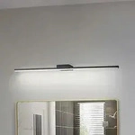 Wandleuchte Lucande, Kivana, Schwarz, f&uuml;r Badezimmer, Aluminium, Modern - 90 - 3.6