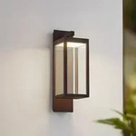 Au&szlig;enleuchte Lucande, Ferdinand, Braun / Rost, f&uuml;r Balkon, Aluminium, Modern...